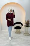 Berra Yumoş Hırka Bordo