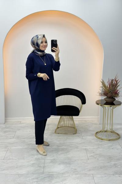 Rozalin Tunik Lacivert
