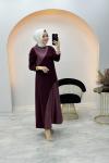 Lidya Elbise Bordo