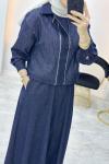 Kot Jile Elbise Lacivert