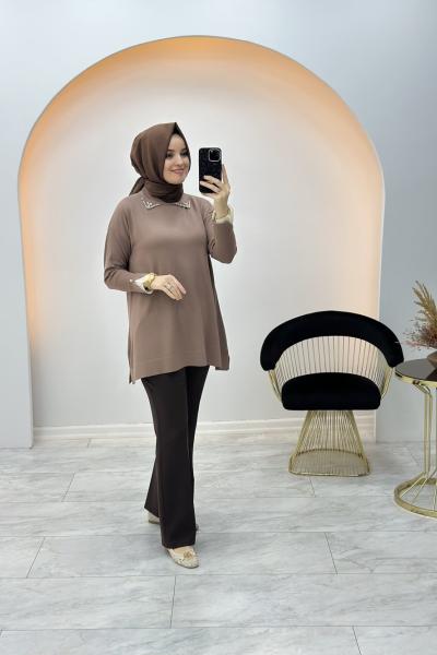 Prenses Tunik Sütlü Kahve