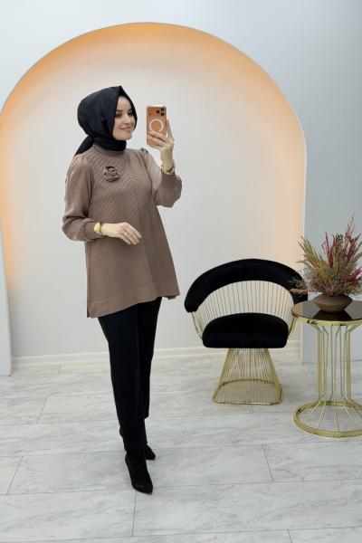 Viva Güllü Tunik Sütlü Kahve