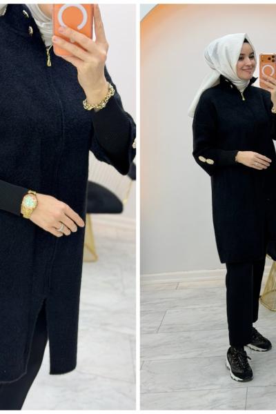 Angora Uzun Yün Kap Siyah