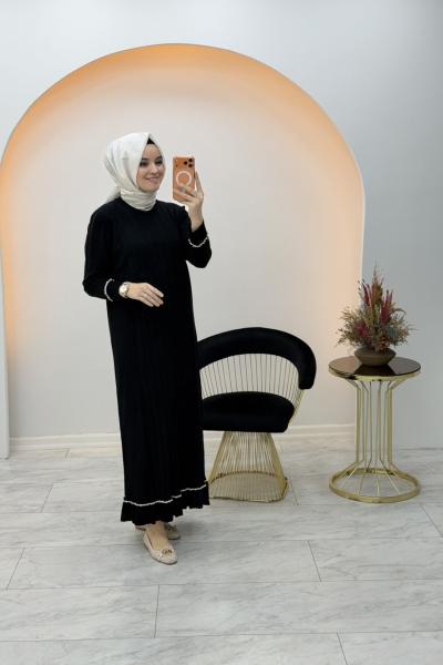 İncim Elbise Siyah