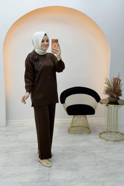 Gülnaz Takım Kahverengi