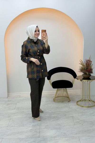 Karam Takım Kahverengi