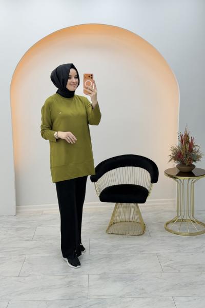 Sonsuzluk Tunik Yağ Yeşili