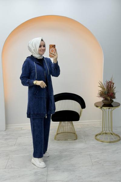 Belin Eskitme Takım Lacivert