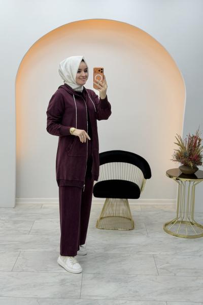 Belin Eskitme Takım Bordo