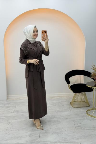 Jupe Elbise Kahverengi