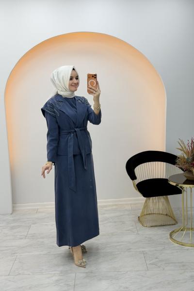 Jupe Elbise İndigo