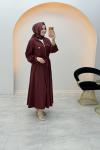 Alara Elbise Bordo