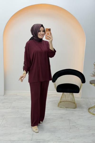 Akşın İkili Takım Bordo