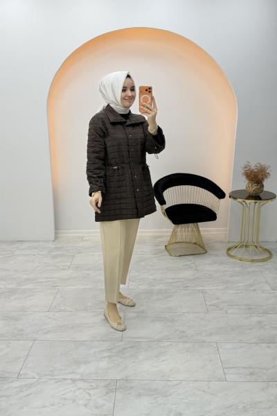 Stoperli Kapitone Kap Kahverengi