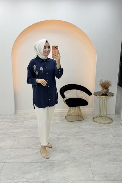 Yıldız Gömlek Lacivert