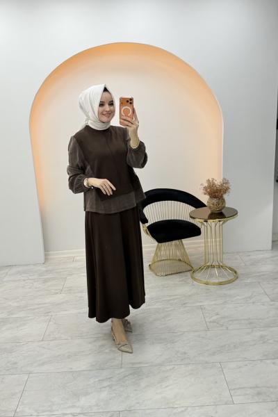 Berzan Etekli takım Kahverengi