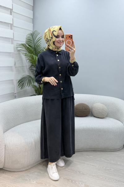 Tensel Kot Takım Füme