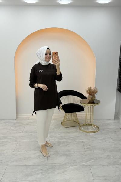 Fiyonk Tunik Kahverengi