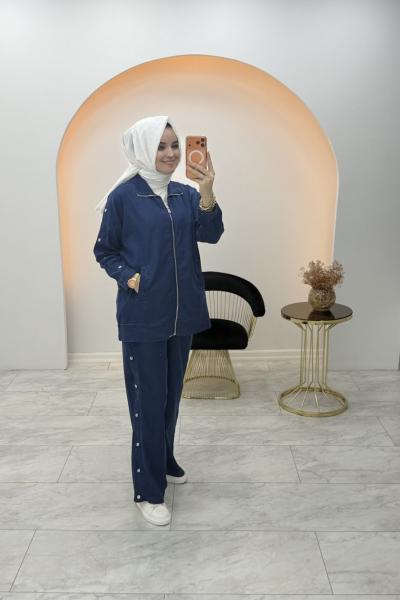 Buse Kot Takım Lacivert