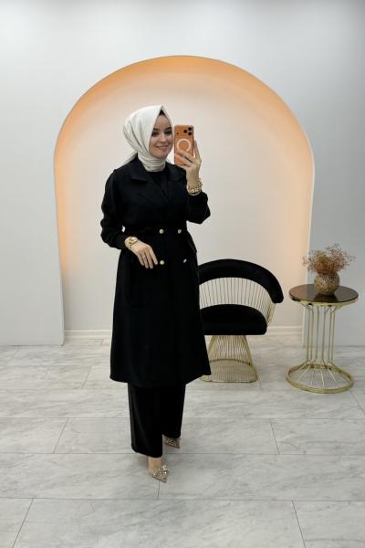 Luna Üçlü Takım Siyah