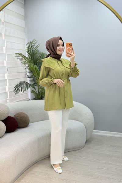 Aden Gömlek Yağ Yeşili