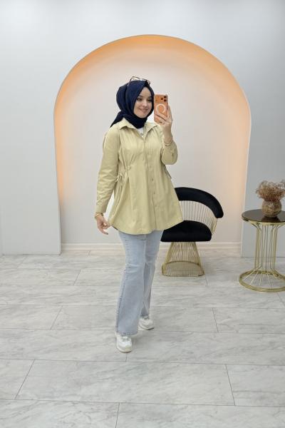 Evsa Poplin Gömlek Krem