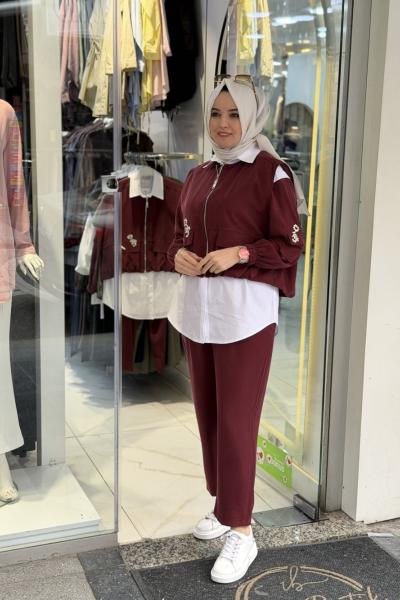 Stella Üçlü Takım Bordo