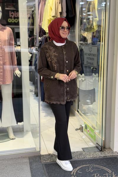 Elçin Kot Ceket Kahverengi