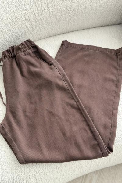 Tensel Kot Pantolon Kahverengi