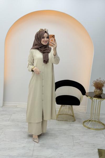 Tam Boy Tensel Takım Krem