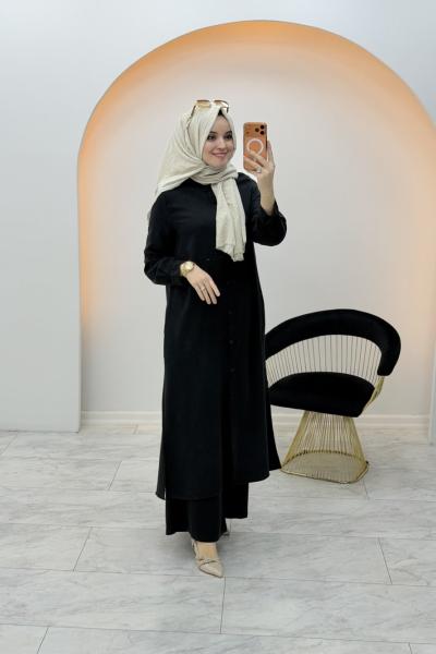 Tam Boy Tensel Takım Siyah