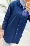 Name Tensel Gömlek Lacivert