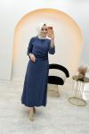 Birce Elbise Lacivert
