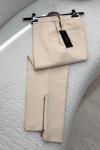 Fermuar Detaylı Pantolon Taş Rengi