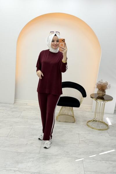 Kampanyalı Çift Şerit Takım Mürdüm