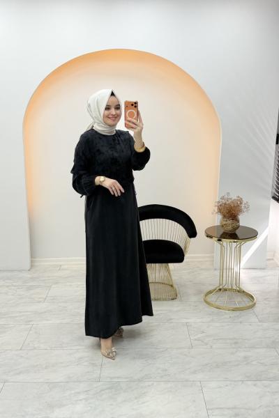 Melis Qupra Elbise Siyah