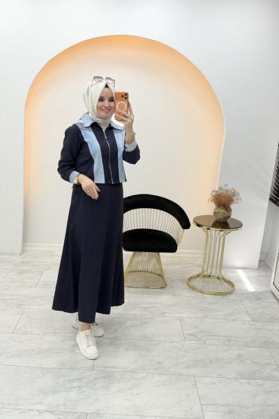 Zühre Etekli Takım Lacivert