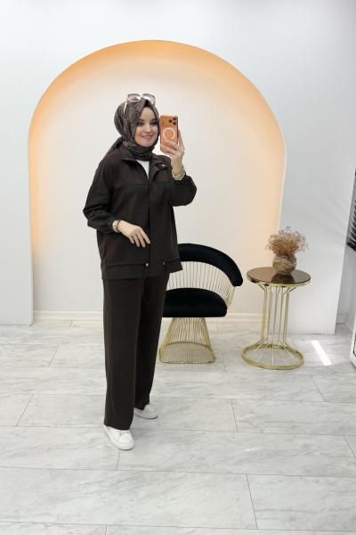 Ezel Paraşüt Takım Kahverengi