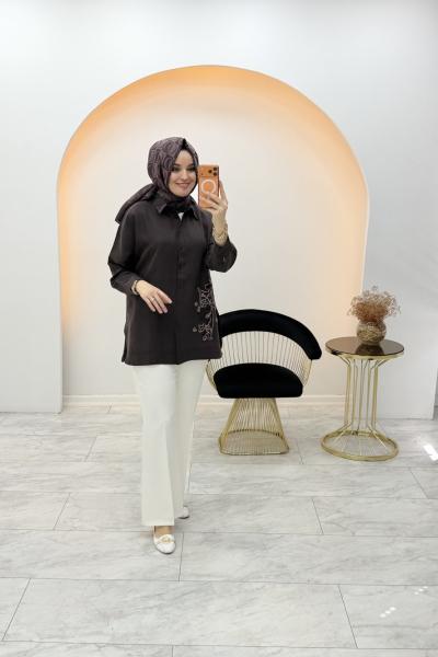 Doğay Gömlek Kahverengi