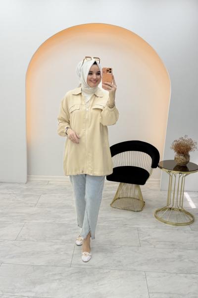 Mona Tensel Kap Krem