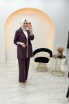 Nez Blazer Takım Mürdüm