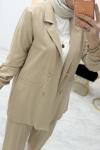 Nez Blazer Takım Krem
