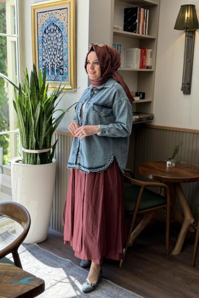 Canay Kot Ceket Mavi