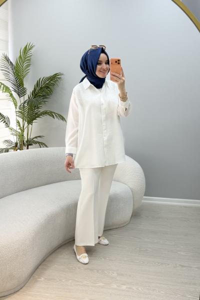 İklim Gömlek Beyaz