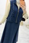 Lora Etekli Takım Lacivert
