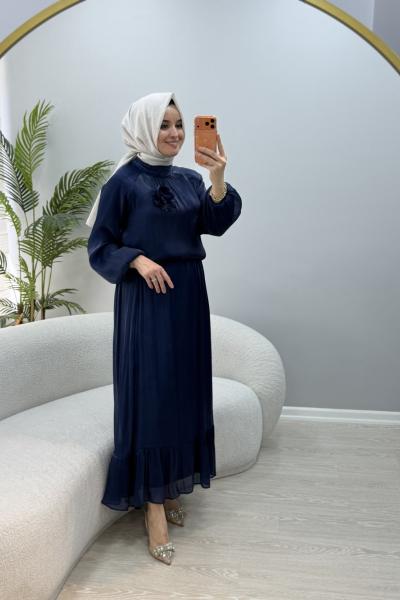 Lara Etekli Takım Lacivert