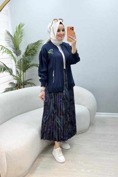 Rengin Etekli Takım Lacivert