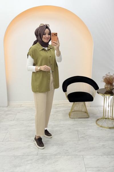 Magazin Tensel Yelek Yağ Yeşili