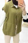 Magazin Tensel Yelek Yağ Yeşili