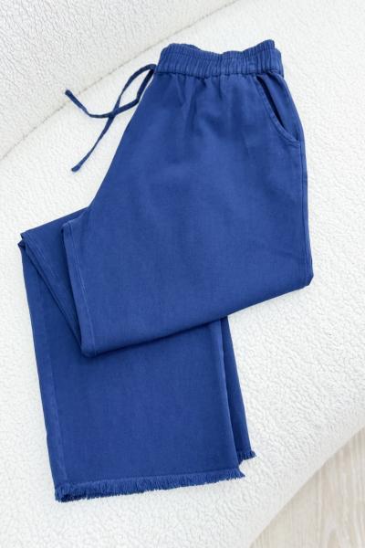 Püskül Tensel Pantolon Lacivert